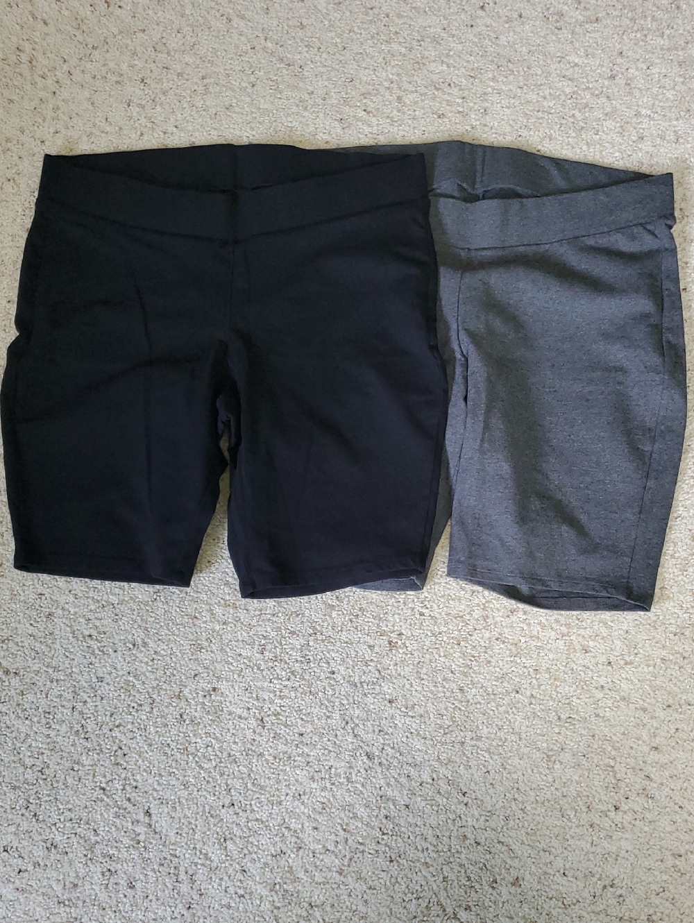 Torrid Black and Charcoal Bike Shorts Duo